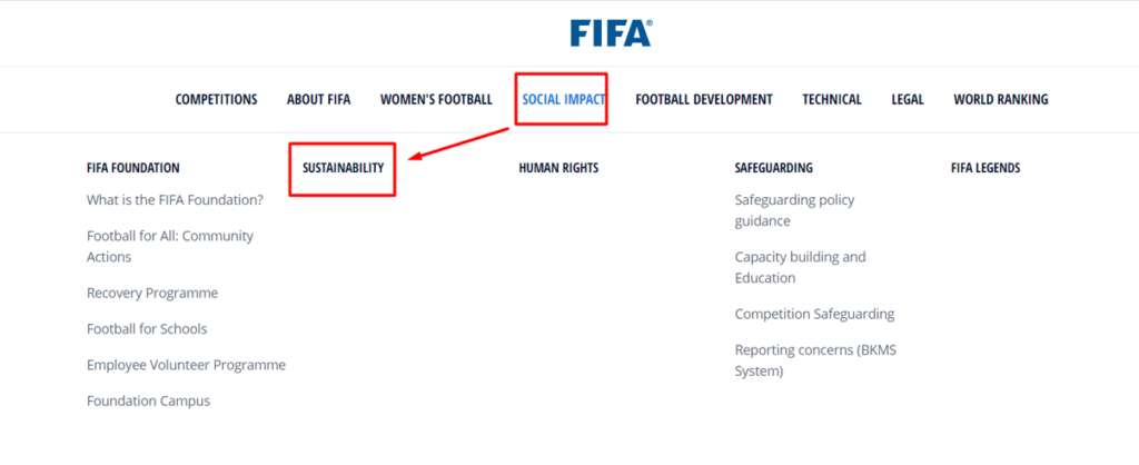 Sustentabilidade em Grandes Eventos Esportivos - FIFA