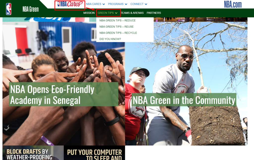 Sustentabilidade em Grandes Eventos Esportivos - NBA