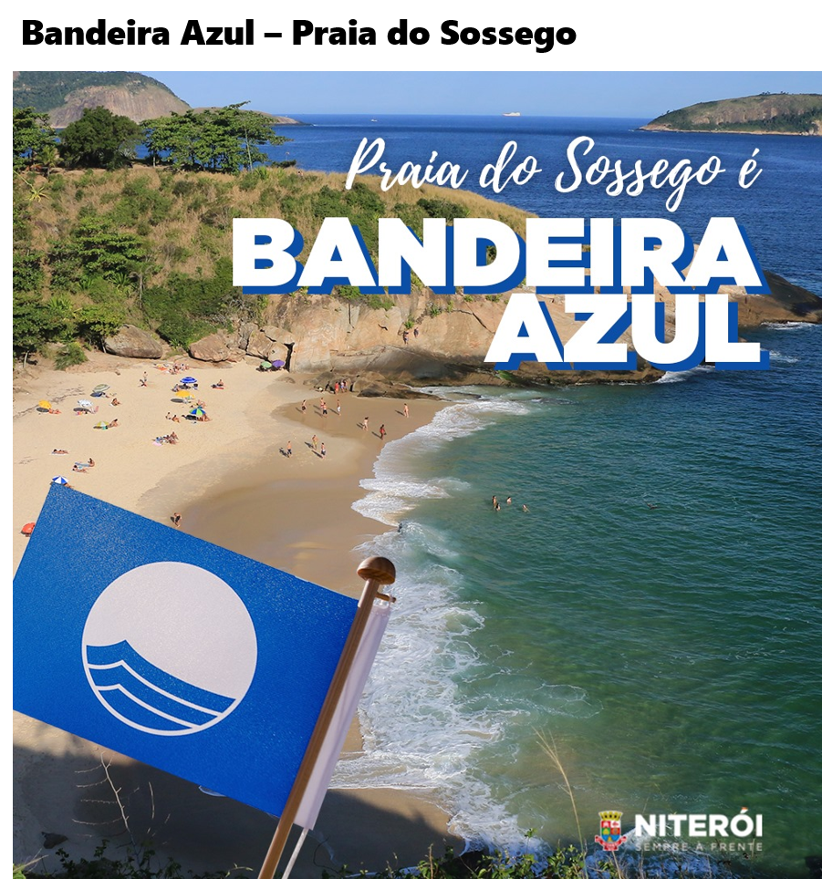 Bandeira Azul - praia do sossego