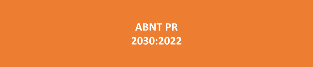 norma abnt pr 2030 2022 capa