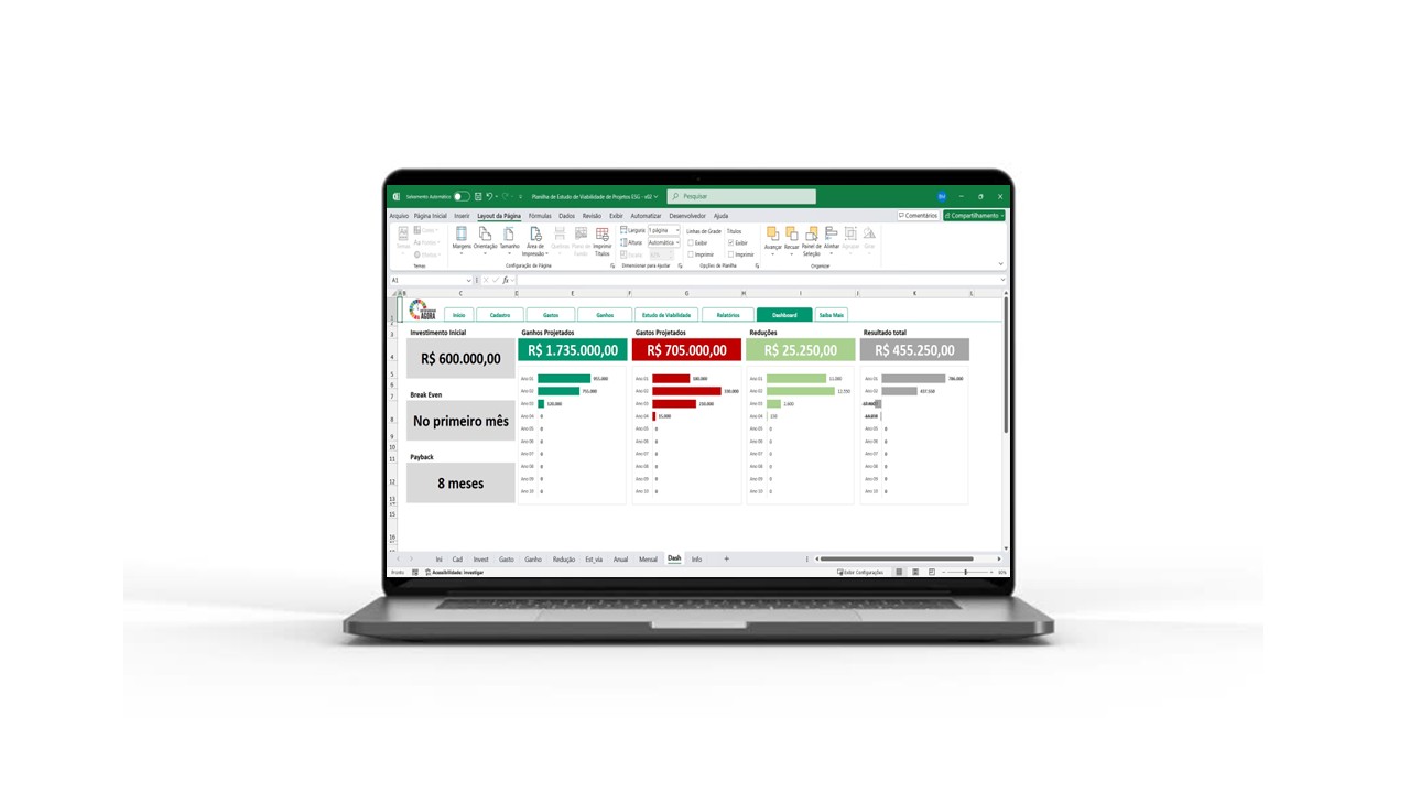 Planilha de Estudo de Viabilidade de Projetos ESG