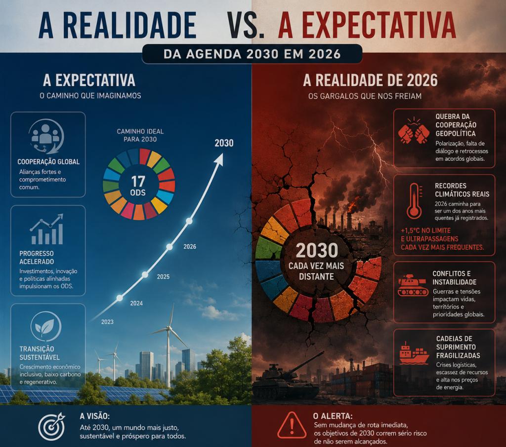 Agenda 2030 - expectativa x realidade em 2026